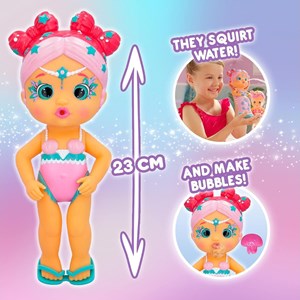 اسباب بازی عروسک دخترانه لیلا پری دریایی دم جادویی 23 سانتی مدل IMC Toys - Bloopies - Magic Tail Mermaids - Layla _اسباب بازی عروسک دخترانه