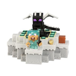 اسباب بازی اکشن فیگورهای Minecraft سری Caves and Cliffs مدل Moose - Treasure X - Minecraft Caves and Cliffs - Battle The Ender Dragon _اسباب بازی اکشن فیگور