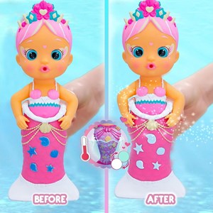 اسباب بازی عروسک دخترانه میمی پری دریایی دم جادویی 23 سانتی مدل IMC Toys - Bloopies - Magic Tail Mermaids - Mimi _اسباب بازی عروسک دخترانه