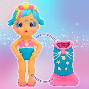 اسباب بازی عروسک دخترانه لاولی پری دریایی دم جادویی 23 سانتی مدل IMC Toys - Bloopies - Magic Tail Mermaids - Lovely _اسباب بازی عروسک دخترانه