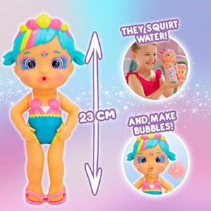 اسباب بازی عروسک دخترانه لاولی پری دریایی دم جادویی 23 سانتی مدل IMC Toys - Bloopies - Magic Tail Mermaids - Lovely _اسباب بازی عروسک دخترانه