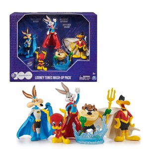 اسباب بازی اکشن فیگورهای لونی تونز ست 5 تایی مدل Spin Master - Looney Tunes Mash Up Pack Limited Edition - 5 Iconic Looney Tunes X DC Super Hero Action Figures _اسباب بازی اکشن فیگور