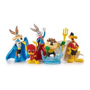 اسباب بازی اکشن فیگورهای لونی تونز ست 5 تایی مدل Spin Master - Looney Tunes Mash Up Pack Limited Edition - 5 Iconic Looney Tunes X DC Super Hero Action Figures _اسباب بازی اکشن فیگور