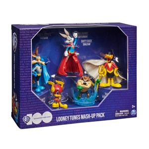 اسباب بازی اکشن فیگورهای لونی تونز ست 5 تایی مدل Spin Master - Looney Tunes Mash Up Pack Limited Edition - 5 Iconic Looney Tunes X DC Super Hero Action Figures _اسباب بازی اکشن فیگور
