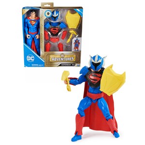 اسباب بازی اکشن فیگور 30 سانتی سوپرمن به همراه اکسسوری مدل Spin Master - DC Comics - Adventures - Superman Man of Steel -Action Figures with 9 Armor Accessories _اسباب بازی اکشن فیگور