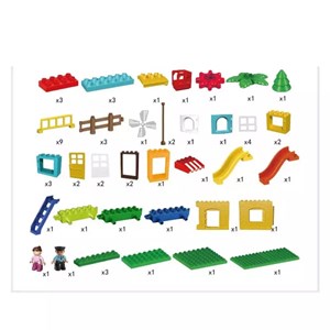 اسباب بازی لگو دوپلو آسیاب بادی 272 قطعه مدل LXA920_اسباب بازی لگو