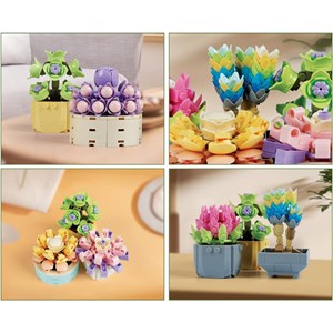 اسباب بازی لگو کریتور پک 6 تایی گل های ساکولنت 478 قطعه _اسباب بازی لگو