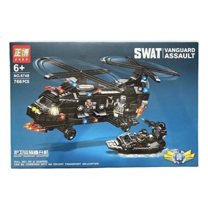 اسباب بازی لگو تکنیک هلیکوپتر نظامی 766 قطعه 6 در 1 مدل SWAT 6749 _اسباب بازی لگو
