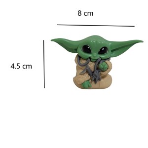 اسباب بازی اکشن فیگور مدل بیبی یودا بسته 6 عددی _اسباب بازی اکشن فیگور