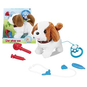 اسباب بازی ربات سگ کنترلی سخنگو و موزیکال سفید Pet Play Set Toys_اسباب بازی ربات