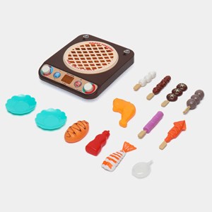 اسباب بازی مینی اجاق گاز باربیکیو برقی 13 قطعه MINI ELECTRIC BBQ OVEN _اسباب بازی لوازم خانگی