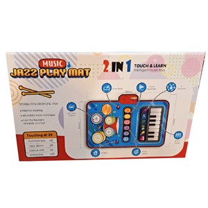 اسباب بازی فرش موزیکال کودک مدل پیانو و درام 2 در 1_اسباب بازی موسیقی