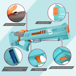 اسباب بازی تفنگ آب پاش بزرگ شارژی مدل Electric Water Gun Automatic_اسباب بازی تفنگ