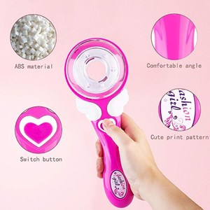 ست اسباب بازی لوازم آرایشی دستگاه بافت مو همراه با نخ رنگی و مهره _اسباب بازی اکسسوری