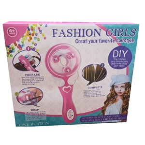 ست اسباب بازی لوازم آرایشی دستگاه بافت مو همراه با نخ رنگی و مهره _اسباب بازی اکسسوری