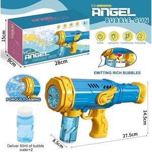 اسباب بازی تفنگ حباب ساز موزیکال Angel Bubble Machine Gun _اسباب بازی تفنگ