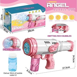 اسباب بازی تفنگ حباب ساز موزیکال Angel Bubble Machine Gun _اسباب بازی تفنگ