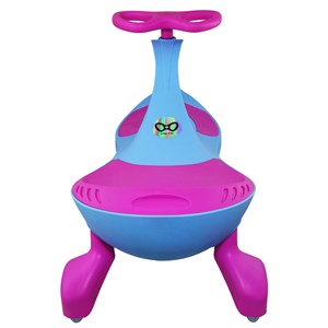 سه چرخه لوپ کار چرخ ژله ای چراغدار آبی سرخابی LOOPCAR _اسباب بازی دوچرخه