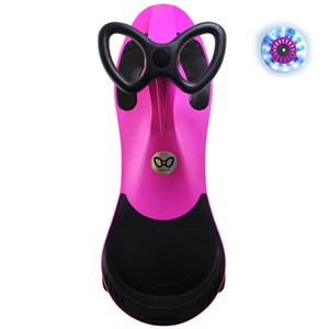 سه چرخه لوپ کار چرخ ژله ای چراغدار سرخابی مشکی LOOPCAR _اسباب بازی دوچرخه