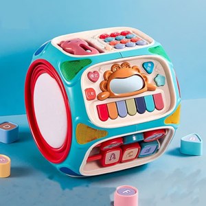 اسباب بازی هشت ضلعی هوش موزیکال Baby enlightenment octahedron_اسباب بازی نوزادی