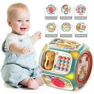 اسباب بازی هشت ضلعی هوش موزیکال Baby enlightenment octahedron_اسباب بازی نوزادی