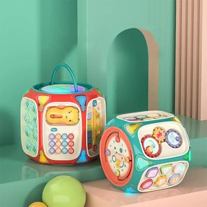 اسباب بازی هشت ضلعی هوش موزیکال Baby enlightenment octahedron_اسباب بازی نوزادی