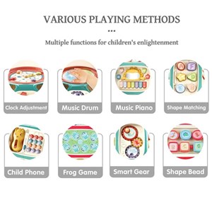 اسباب بازی هشت ضلعی هوش موزیکال Baby enlightenment octahedron_اسباب بازی نوزادی