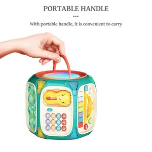 اسباب بازی هشت ضلعی هوش موزیکال Baby enlightenment octahedron_اسباب بازی نوزادی