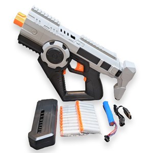 اسباب بازی تفنگ شارژی تیر فومی مدل 21103_اسباب بازی تفنگ