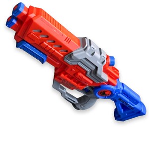 اسباب بازی تفنگ آب پاش شارژی آبی قرمز _اسباب بازی تفنگ