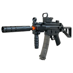 اسباب بازی تفنگ شارژی بزرگ تیر ژله ای و تیر فومی مدل MP5K Black Gel Blaster_اسباب بازی تفنگ
