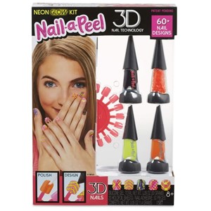 اسباب بازی ست طراحی ناخن Nail Art سری Neon glow kit‏_اسباب بازی اکسسوری