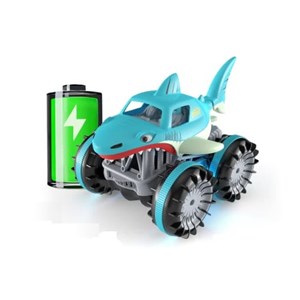 اسباب بازی ماشین کنترلی کوسه هیولای آب و خاک مدل 313-989 Amphibious Remote Control Car_اسباب بازی ماشین کنترلی