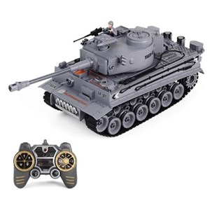 اسباب بازی ماشین کنترلی شارژی تانک نظامی تیر پرتاب کن دود زا 1:18 مدل Tank Remote Control LCF 789-3 _اسباب بازی ماشین کنترلی