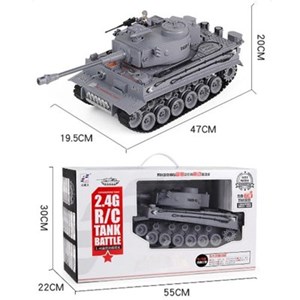 اسباب بازی ماشین کنترلی شارژی تانک نظامی تیر پرتاب کن دود زا 1:18 مدل Tank Remote Control LCF 789-3 _اسباب بازی ماشین کنترلی