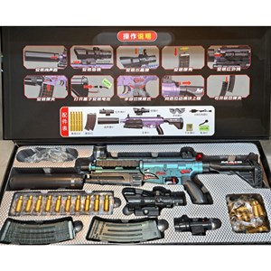 اسباب بازی تفنگ شارژی پوکه پران تیر ژله ای مدل M416_اسباب بازی تفنگ