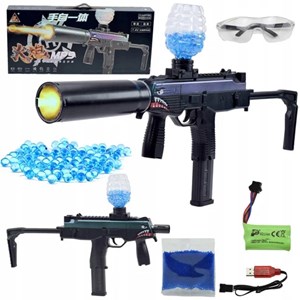 اسباب بازی تفنگ شارژی تیر ژله ای لیزردار مدل MP9 _اسباب بازی تفنگ