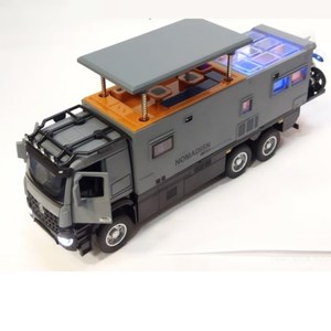 اسباب بازی ماشین کامیون کمپر مرسدس بنز خاکستری مقیاس 1:24 BENZ NOMADISN_اسباب بازی ماشین