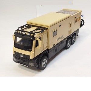 اسباب بازی ماشین کامیون کمپر مرسدس بنز نخودی مقیاس 1:24 BENZ NOMADISN _اسباب بازی ماشین