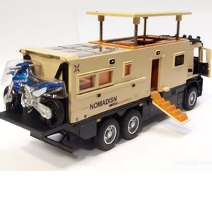 اسباب بازی ماشین کامیون کمپر مرسدس بنز نخودی مقیاس 1:24 BENZ NOMADISN _اسباب بازی ماشین