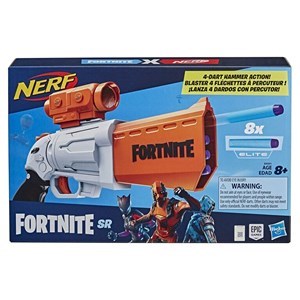 اسباب بازی تفنگ نرف Nerf مدل Hasbro - Nerf - Fortnite SR Blaster - 4-Dart Hammer Action_اسباب بازی تفنگ