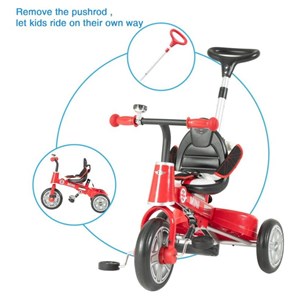 سه چرخه‌ی تاشوی Rastar قرمز مدل Rastar - Fold Tricycle Bike - Red_اسباب بازی دوچرخه