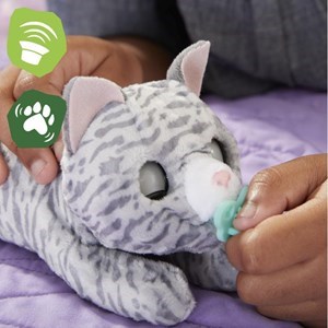 اسباب بازی عروسک پیشی رباتیک FurReal Newborns مدل FurReal - Newborns Kitty Interactive Animatronic Plush_اسباب بازی ربات