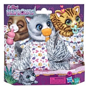 اسباب بازی عروسک پیشی رباتیک FurReal Newborns مدل FurReal - Newborns Kitty Interactive Animatronic Plush_اسباب بازی ربات