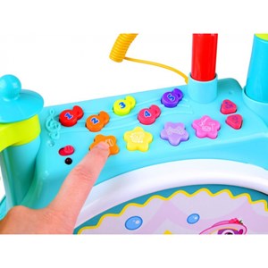 اسباب بازی موزیکال جاز و درام بزرگ هولی تویز مدل 3130 Hola Toys Dimple Electric Big Toy Drum Set for Kids _اسباب بازی موسیقی