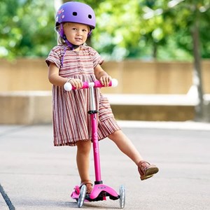 اسکوتر پنج حالته مجیک دلوکس صورتی مدل Micro - Mini2Grow - 5 in 1 - Deluxe Magic LED Pink_اسکوتر