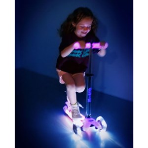 اسکوتر مینی دلوکس پلاس درخشان با چرخ های چراغ دار مدل Micro - Mini Micro Deluxe Glow LED - Plus Frosty Pink_اسکوتر