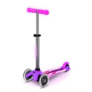 اسکوتر مینی دلوکس پلاس درخشان با چرخ های چراغ دار مدل Micro - Mini Micro Deluxe Glow LED - Plus Frosty Pink_اسکوتر