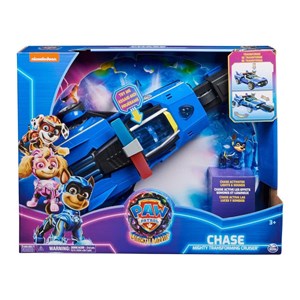 ماشین اسباب بازی تبدیل شونده چیس سگ های نگهبان مدل Spin Master - Paw Patrol - The Mighty Movie - Chase Transforming Cruiser_اسباب بازی ماشین