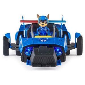 ماشین اسباب بازی تبدیل شونده چیس سگ های نگهبان مدل Spin Master - Paw Patrol - The Mighty Movie - Chase Transforming Cruiser_اسباب بازی ماشین